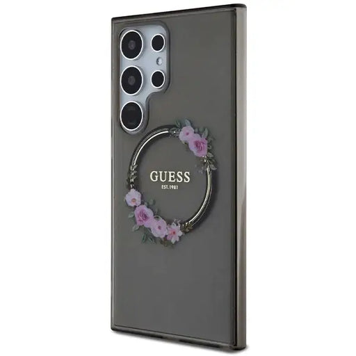 Кейс Guess IML Flowers Wreath MagSafe за Samsung