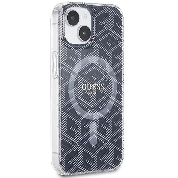 Кейс Guess IML GCube MagSafe за iPhone 15 / 14 13 черен