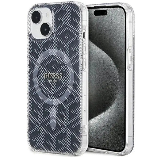 Кейс Guess IML GCube MagSafe за iPhone 15 / 14 13 черен