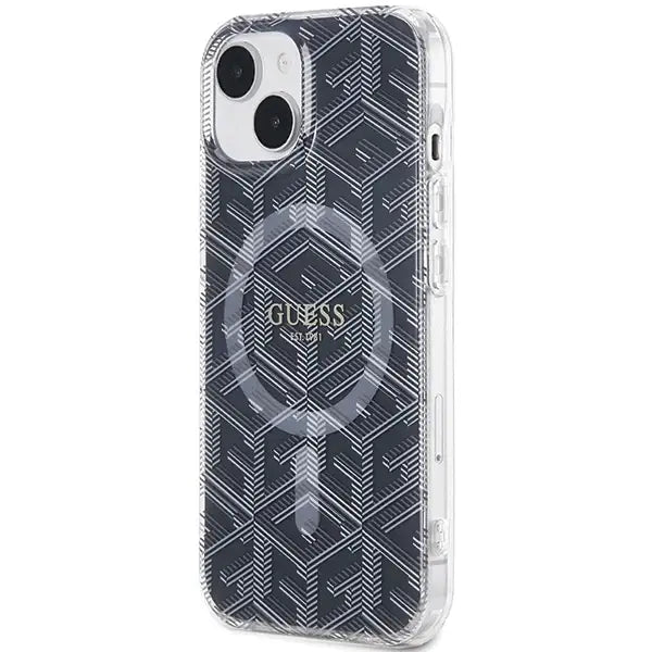 Кейс Guess IML GCube MagSafe за iPhone 15 / 14 13 черен