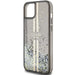 Кейс Guess Liquid Glitter Gold Stripes за iPhone 15