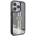 Кейс Guess Liquid Glitter Gold Stripes за iPhone 15