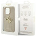Кейс Guess Perforated 4G Glitter за iPhone 15 Pro златист