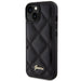 Кейс Guess Quilted Metal Logo за iPhone 15 черен