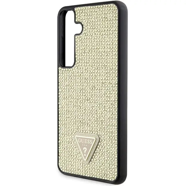 Кейс Guess Rhinestone Triangle за Samsung Galaxy S24 златист