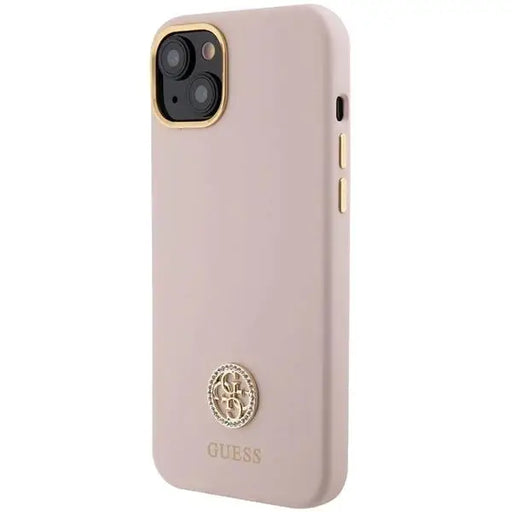 Кейс Guess Silicone Logo Strass 4G за iPhone 15 Plus