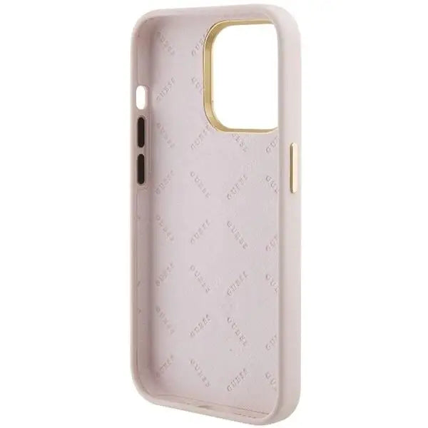 Кейс Guess Silicone Logo Strass 4G за iPhone 15 Pro