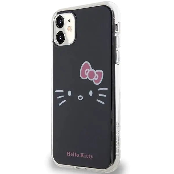 Кейс Hello Kitty IML Face за iPhone 11 / Xr черен