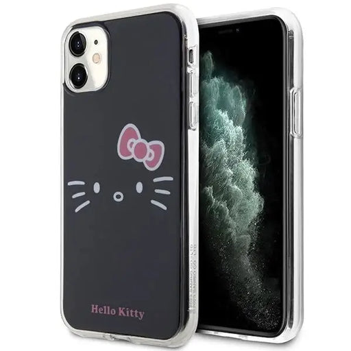 Кейс Hello Kitty IML Face за iPhone 11 / Xr черен