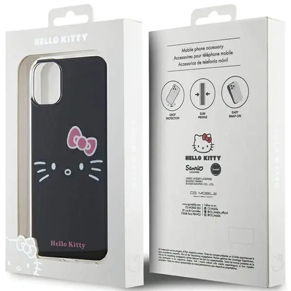 Кейс Hello Kitty IML Face за iPhone 11 / Xr черен