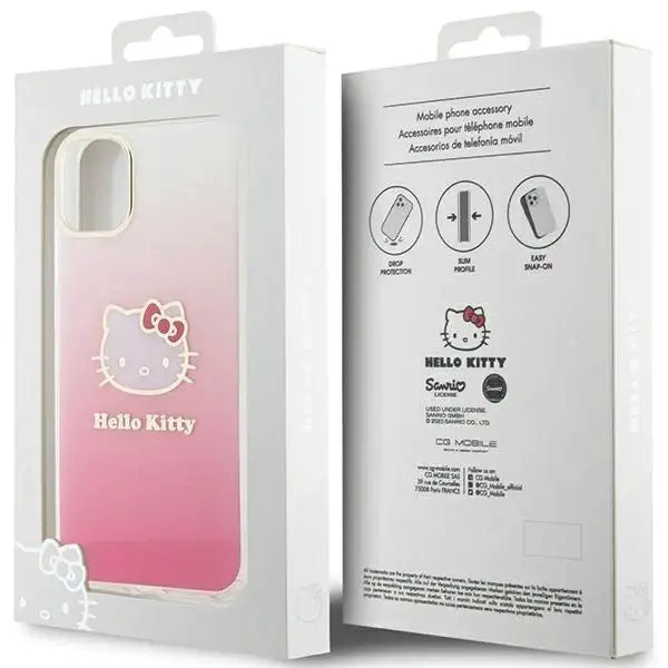 Кейс Hello Kitty IML Gradient Electrop Head за iPhone