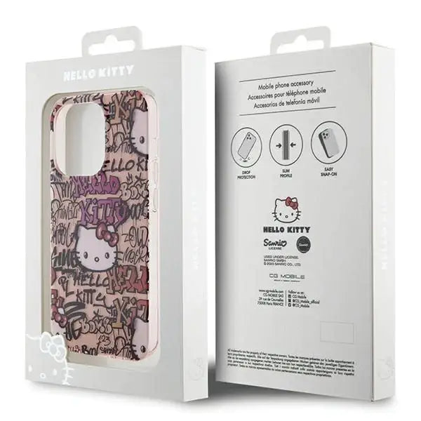 Кейс Hello Kitty IML Tags Graffiti за iPhone 14 Pro
