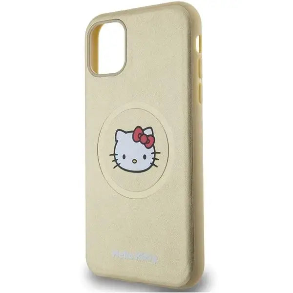 Кейс Hello Kitty Leather Head MagSafe за iPhone 11