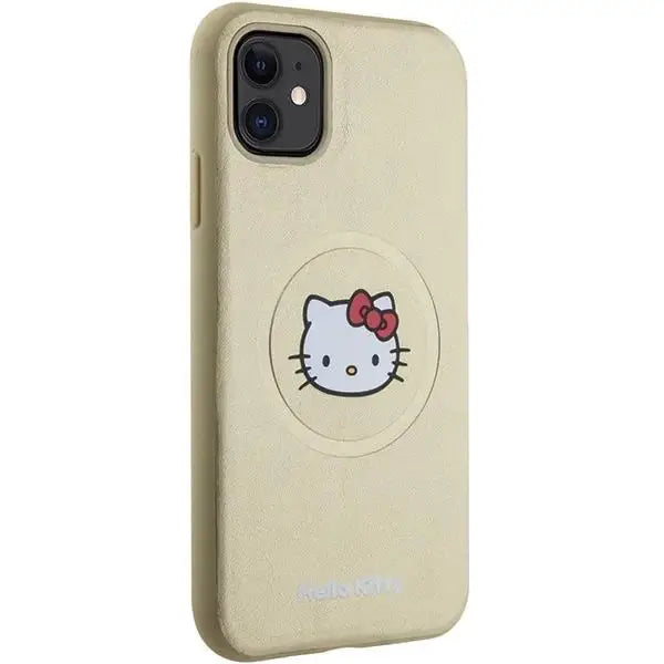 Кейс Hello Kitty Leather Head MagSafe за iPhone 11