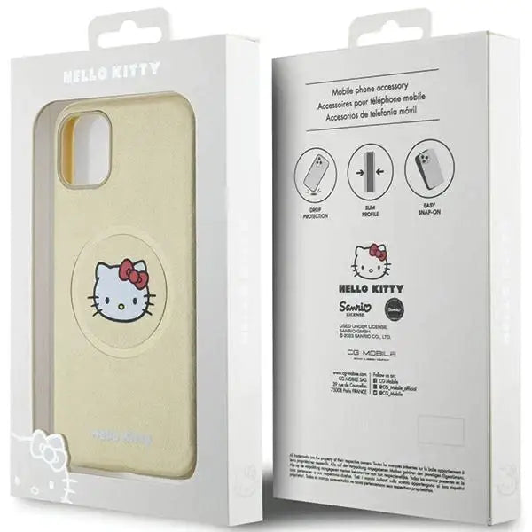 Кейс Hello Kitty Leather Head MagSafe за iPhone 11