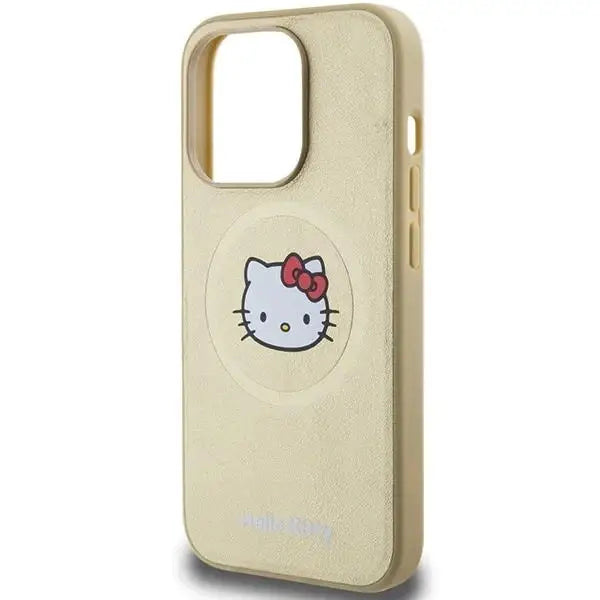 Кейс Hello Kitty Leather Head MagSafe за iPhone 13