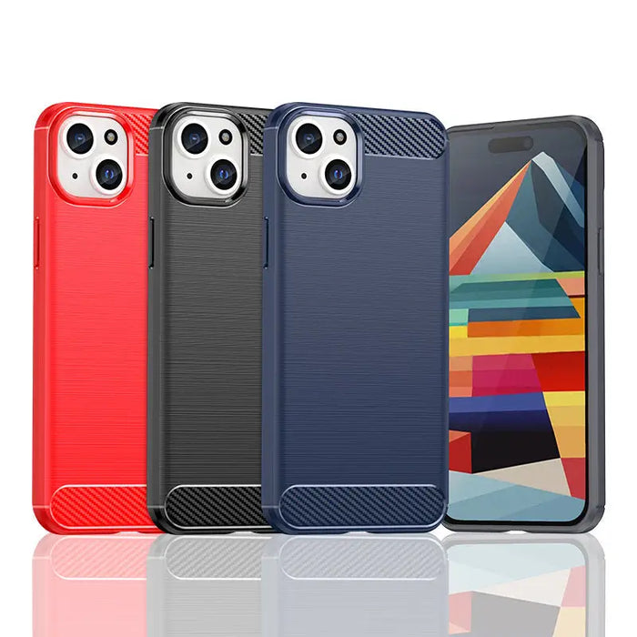 Кейс HQWear Carbon Case за iPhone 15 Plus черен