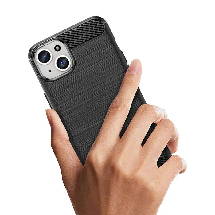 Кейс HQWear Carbon Case за iPhone 15 Plus син