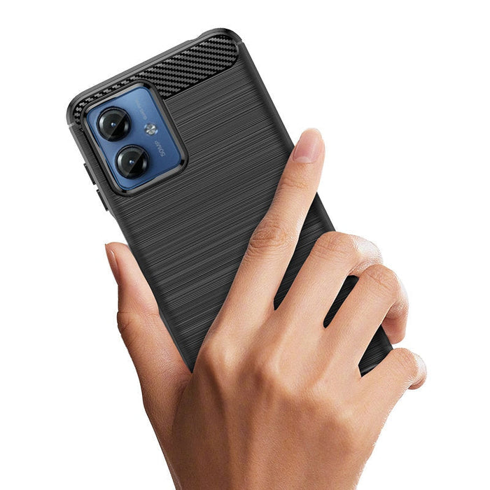 Кейс HQWear Carbon Case за Motorola G14 черен