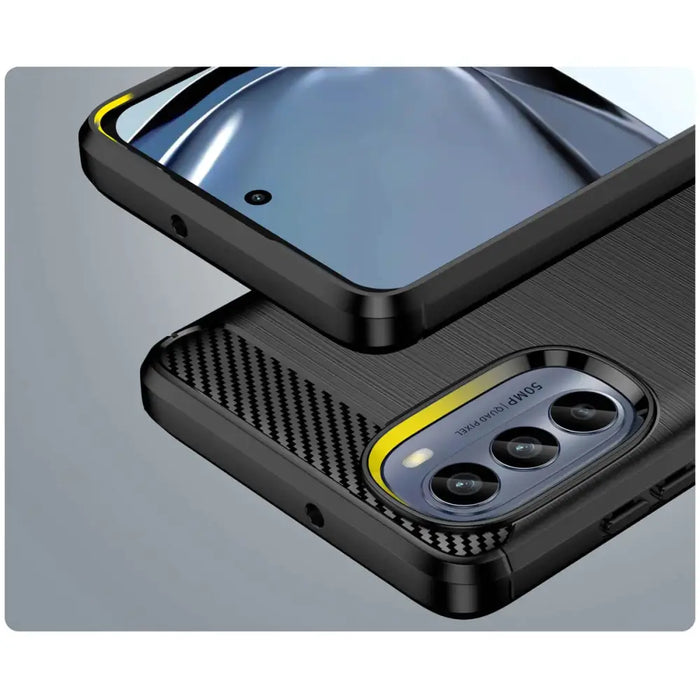 Кейс HQWear Carbon Case за Motorola Moto G62 5G черен