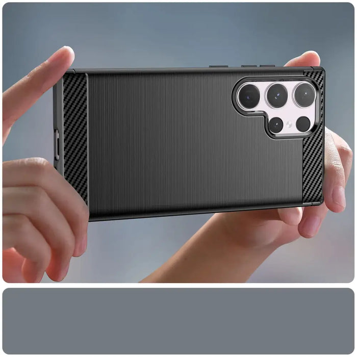 Кейс HQWear Carbon Case за Samsung Galaxy S24 Ultra черен