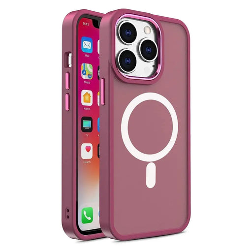 Кейс HQWear Color Matte MagSafe за iPhone 13 Pro бордо