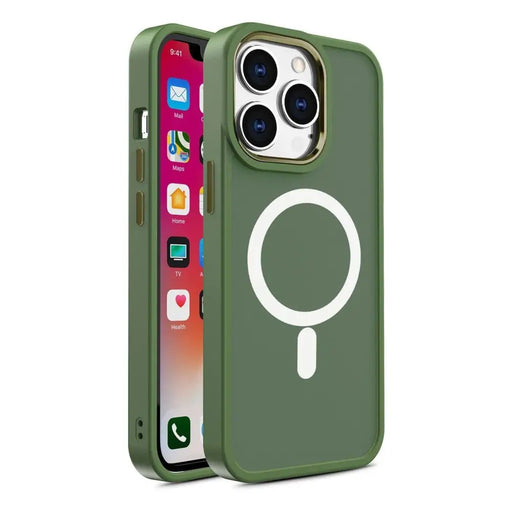 Кейс HQWear Color Matte MagSafe за iPhone 13 Pro Max зелен