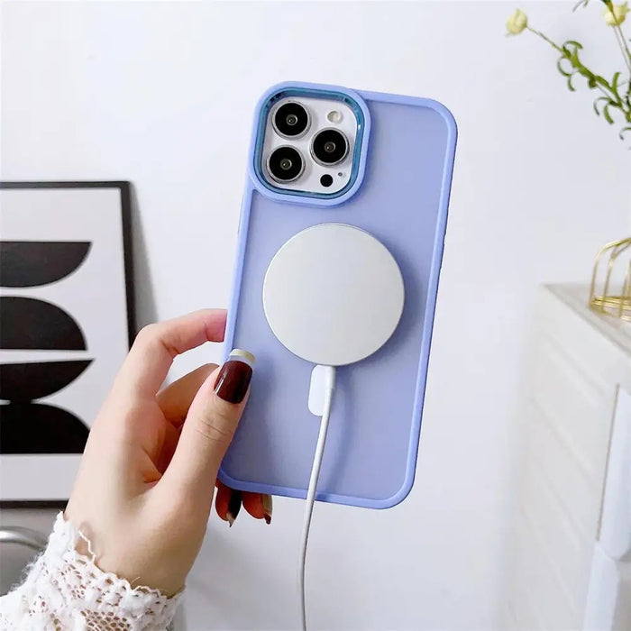 Кейс HQWear Color Matte MagSafe за iPhone 14 Plus черен