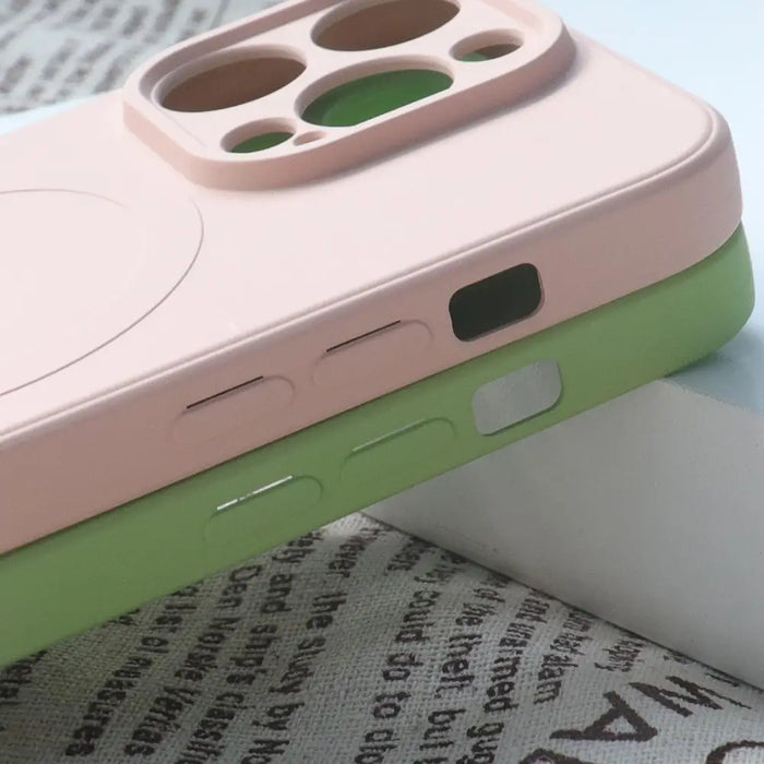 Кейс HQWear Silicone Case MagSafe за iPhone 13 Pro син