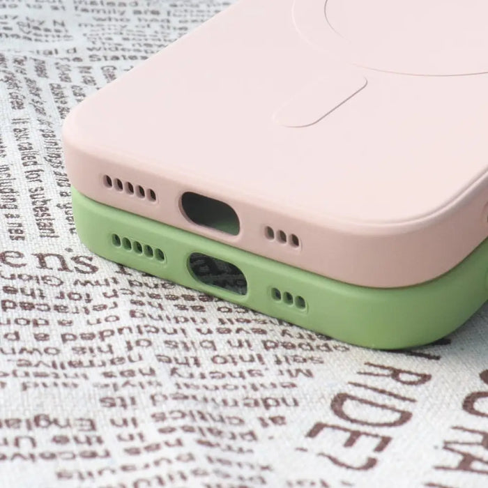 Кейс HQWear Silicone Case MagSafe за iPhone 13 Pro син