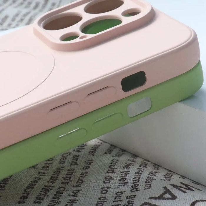 Кейс HQWear Silicone Case MagSafe за iPhone 13 светлосин