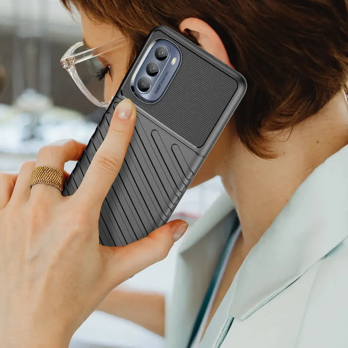 Кейс HQWear Thunder Case за Motorola Moto G62 5G черен