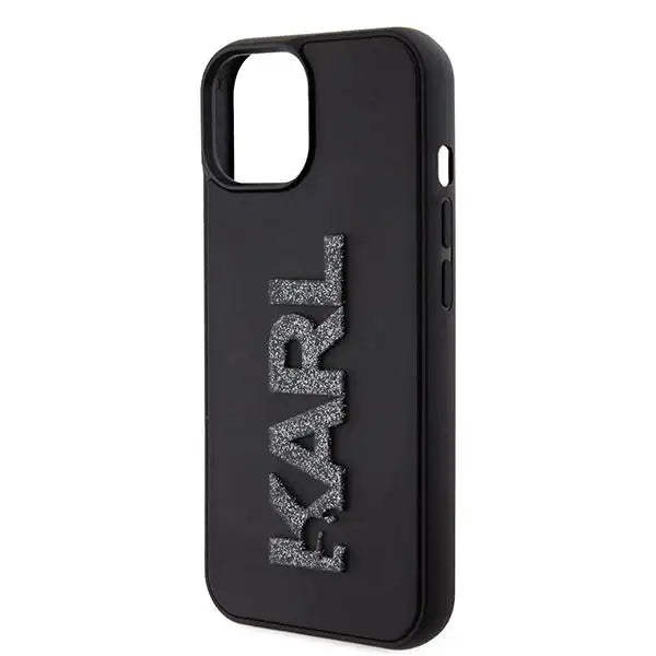 Кейс Karl Lagerfeld 3D Rubber Glitter Logo за iPhone