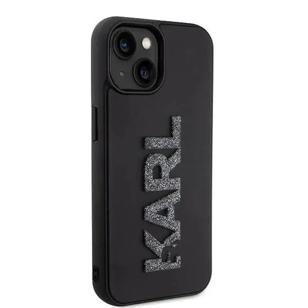 Кейс Karl Lagerfeld 3D Rubber Glitter Logo за iPhone