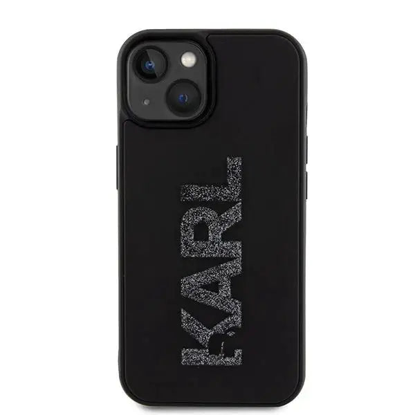 Кейс Karl Lagerfeld 3D Rubber Glitter Logo за iPhone