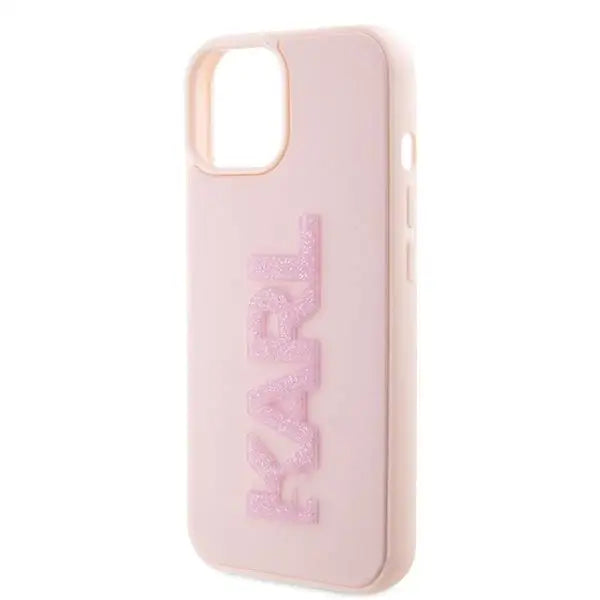 Кейс Karl Lagerfeld 3D Rubber Glitter Logo за iPhone