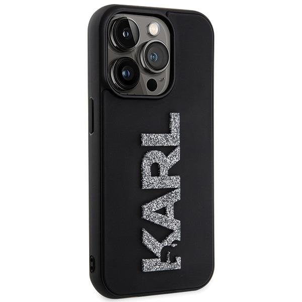 Кейс Karl Lagerfeld 3D Rubber Glitter Logo за iPhone 15 Pro