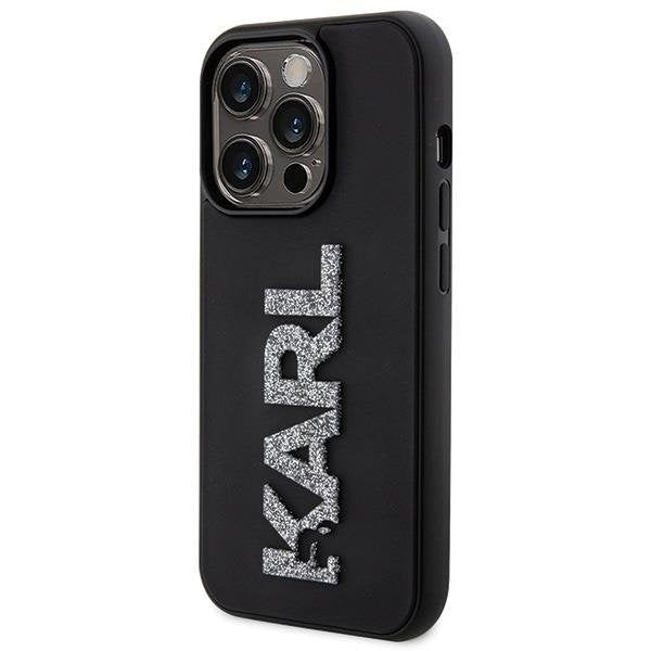 Кейс Karl Lagerfeld 3D Rubber Glitter Logo за iPhone 15 Pro