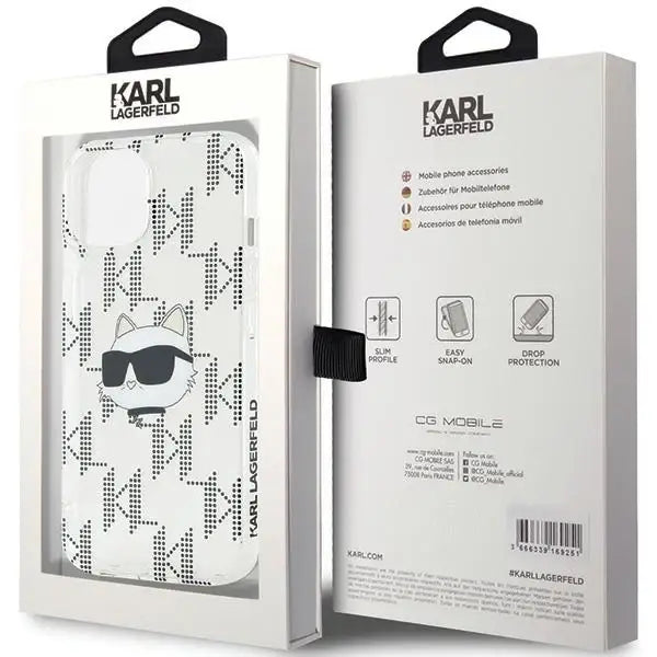 Кейс Karl Lagerfeld IML Choupette Head & Monogram