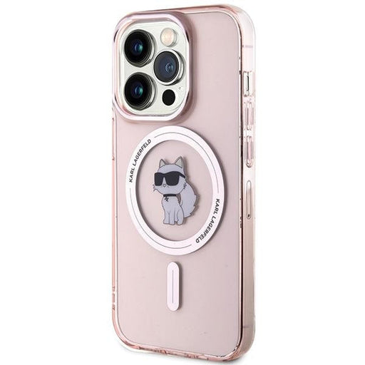 Кейс Karl Lagerfeld IML Choupette MagSafe за iPhone 15 Pro