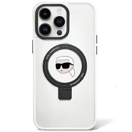 Кейс Karl Lagerfeld KLHMP15SHMRSKHH за iPhone 15 6.1 бял /