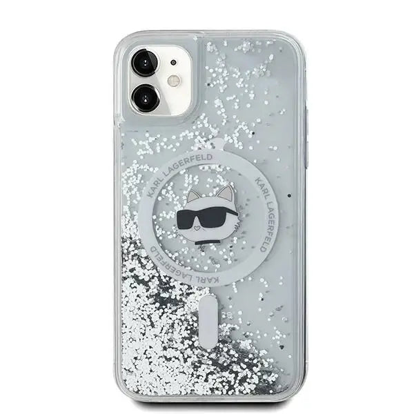 Кейс Karl Lagerfeld Liquid Glitter Choupette Head
