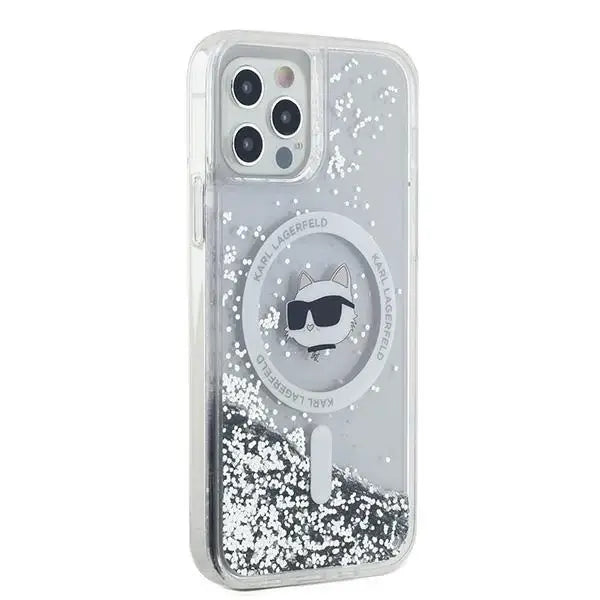 Кейс Karl Lagerfeld Liquid Glitter Choupette Head