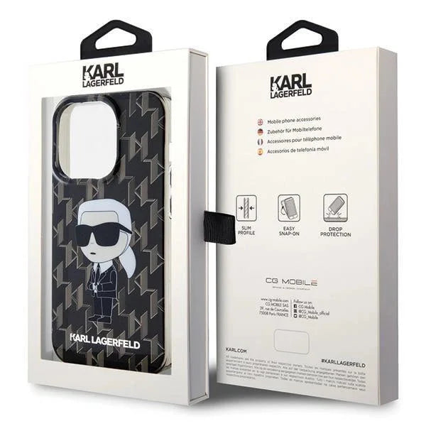 Кейс Karl Lagerfeld Monogram Ikonik за iPhone 15 Pro