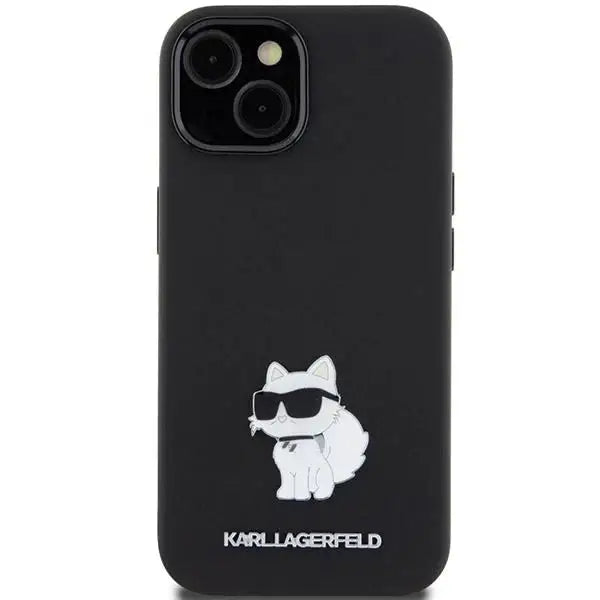 Кейс Karl Lagerfeld Silicone Choupette Metal Pin за