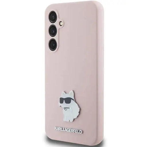 Кейс Karl Lagerfeld Silicone Choupette Metal Pin за