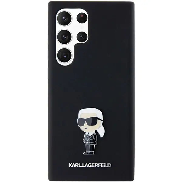 Кейс Karl Lagerfeld Silicone Ikonik Metal Pin за