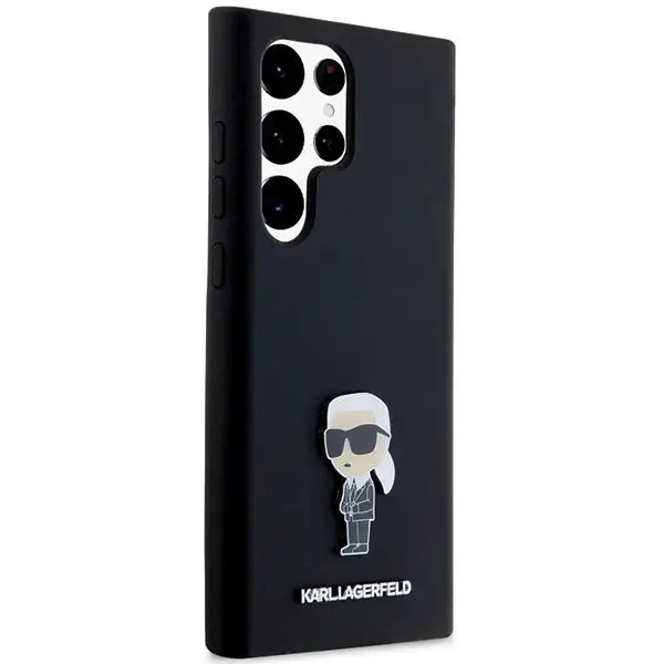 Кейс Karl Lagerfeld Silicone Ikonik Metal Pin за