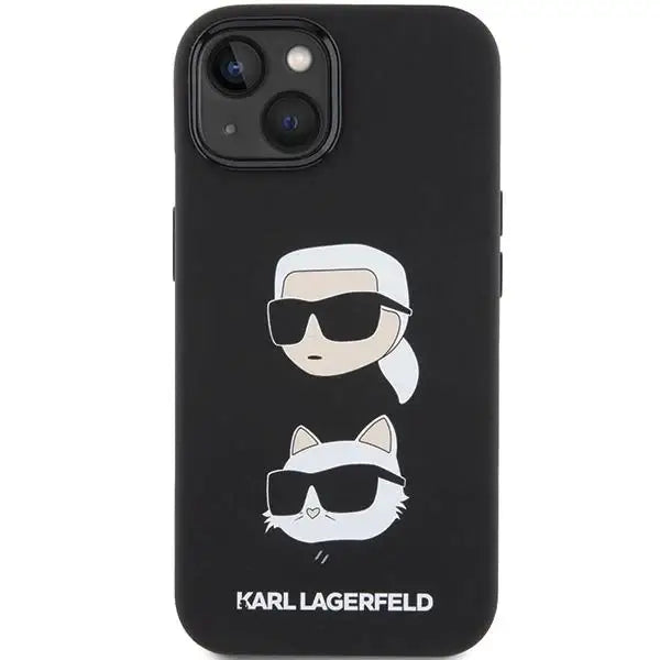 Кейс Karl Lagerfeld Silicone Karl&Choupette Head за