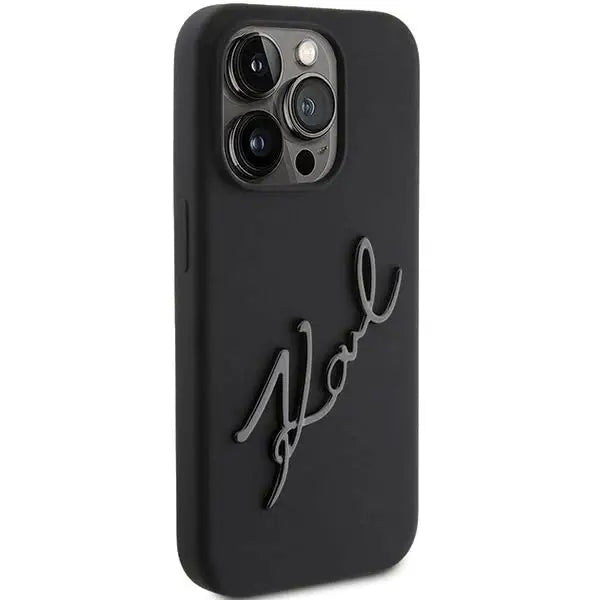 Кейс Karl Lagerfeld Silicone Karl Script за iPhone 15